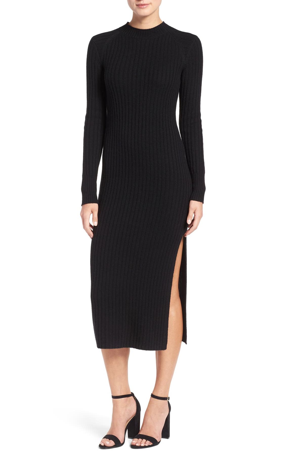 AG Reign Merino Wool & Cashmere Sweater Midi Dress | Nordstrom