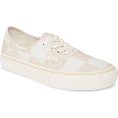 Vans Authentic Print Low Top Sneaker, Ivory