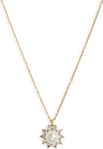 kate spade new york sunny halo pendant necklace | Nordstrom