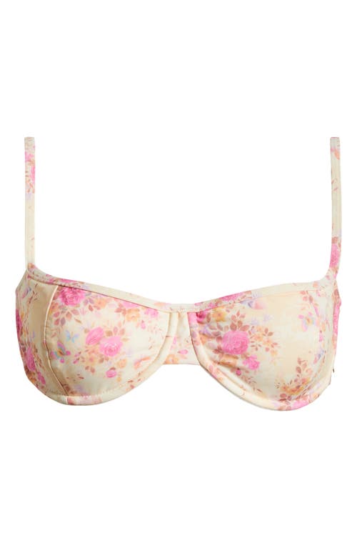 House Of Cb Antibes Floral Underwire Bikini Top In Floral Print