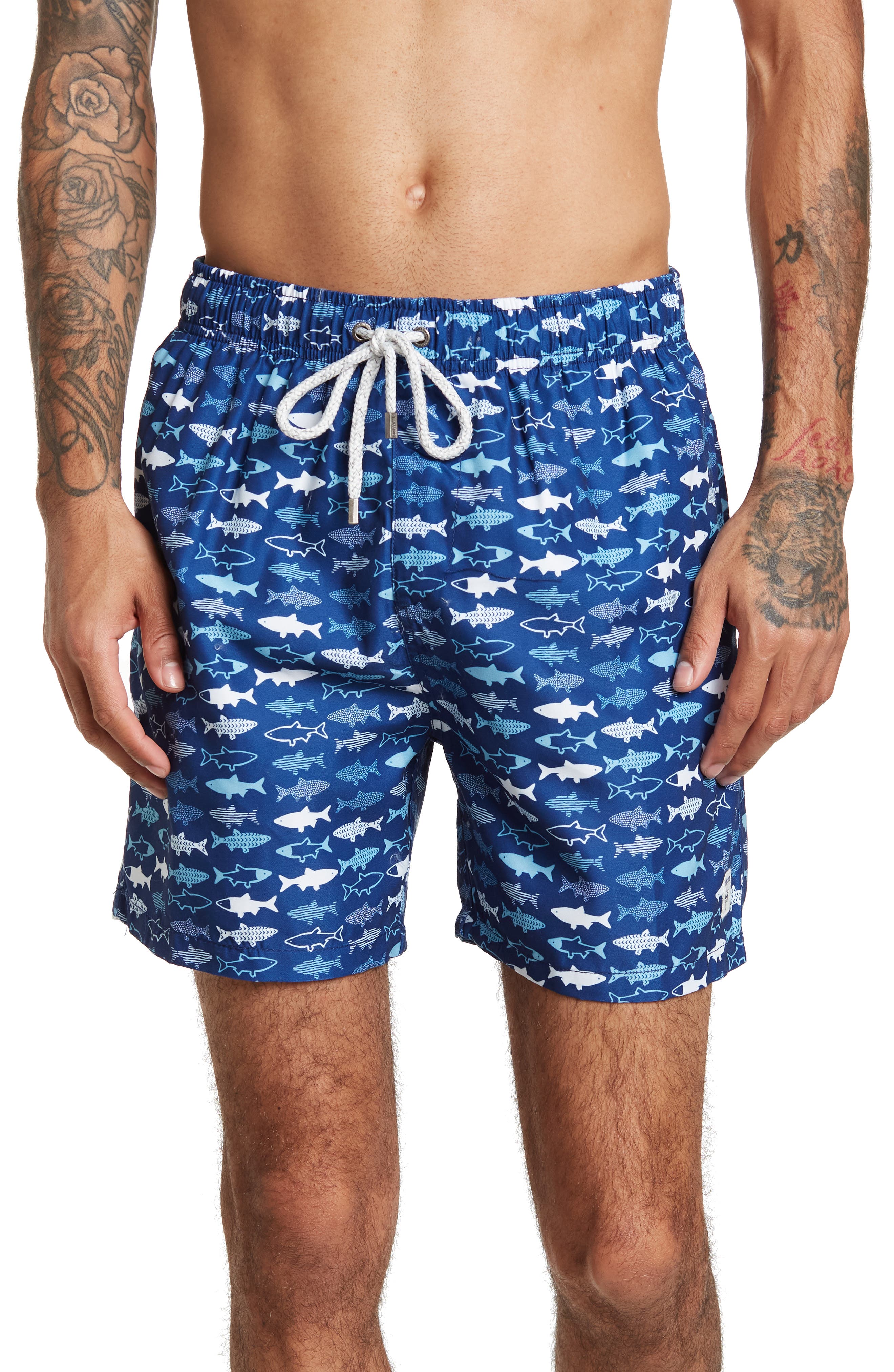 THE ENDLESS SUMMER Fish Swim Trunks 