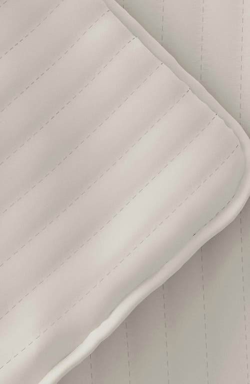 Homespun Stripe Stitch Quilt Set In Natural