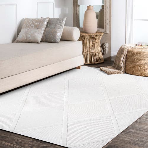 JONATHAN Y JONATHAN Y SALINES DIAMOND TRELLIS INDOOR/OUTDOOR AREA RUG 
