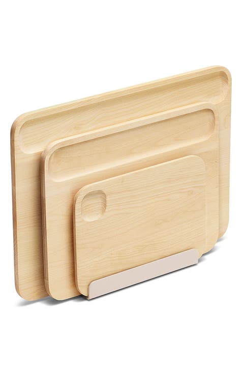 Small Bamboo Cutting Board with Handle - Penguen Collection