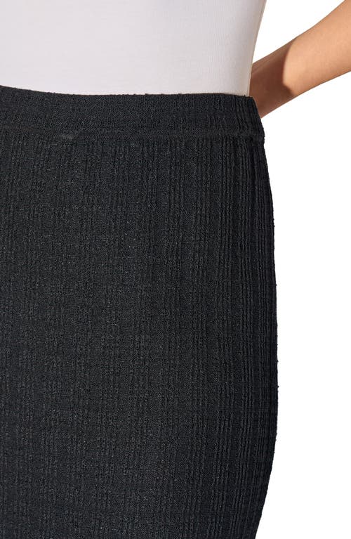 MING WANG MING WANG HERITAGE FIT TEXTURED KNIT MAXI SKIRT 