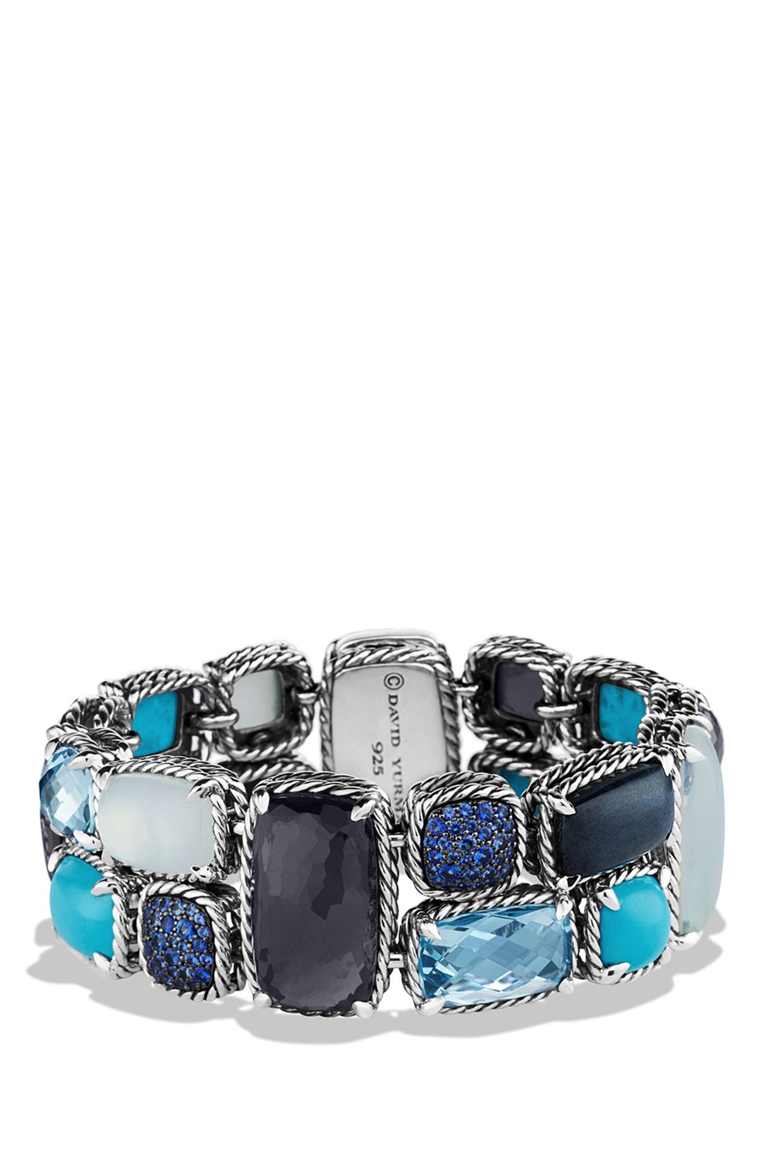 David Yurman 'Mosaic - Châtelaine' Bracelet with Semiprecious Stones ...