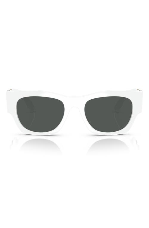 Versace 52mm Pillow Sunglasses In White