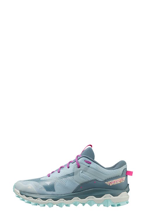 Mizuno Wave Mujin 9 Running Shoe In Forget Me Not-nimbus Cloud