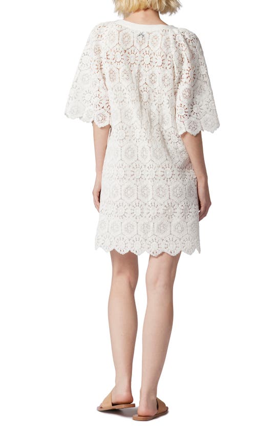 Shop Joie Leona Crochet Dress In Porcelain
