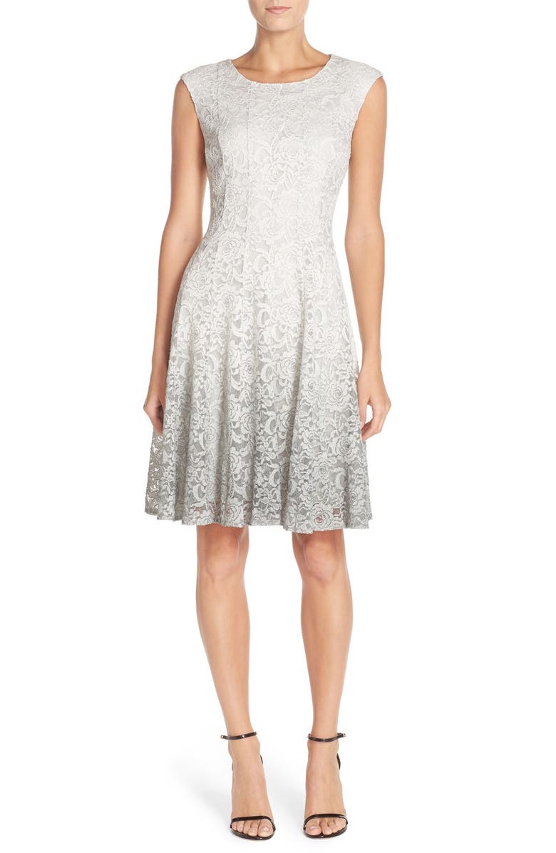 Chetta B Ombré Lace Fit & Flare Dress | Nordstrom