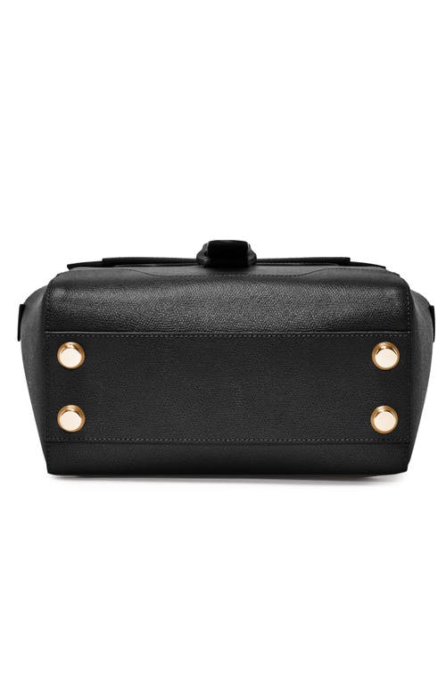 Senreve Midi Maestra Pebbled Leather 4-way Convertible Handbag In Noir