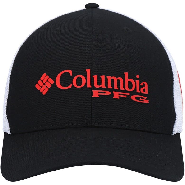 Shop Columbia Black Nebraska Huskers Pfg Logo Snapback Hat
