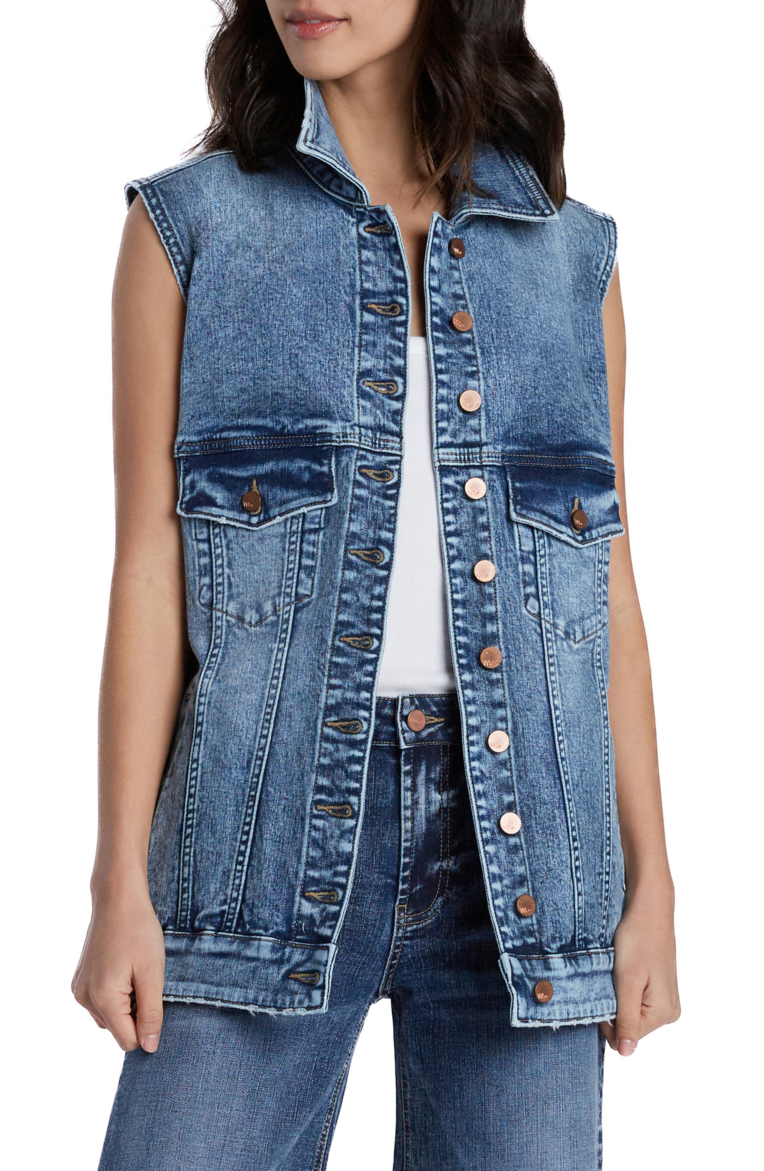 Wash Lab Denim Denim Trucker Vest Nordstrom