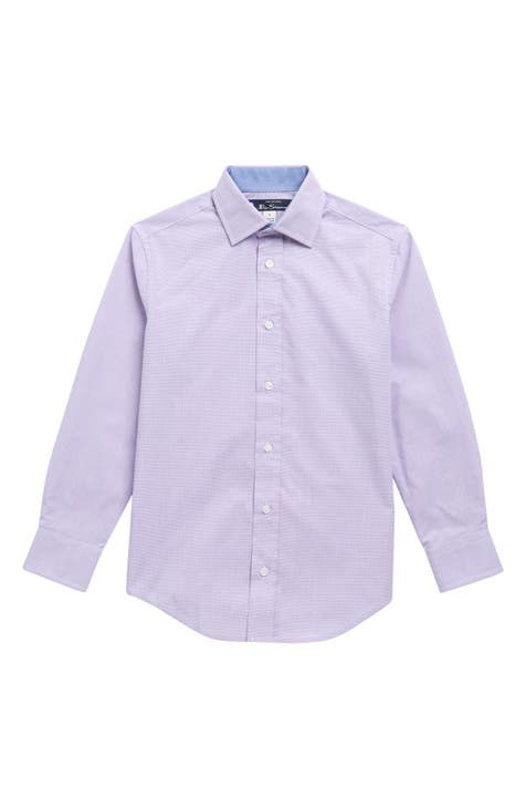 toddler boy purple dress shirt