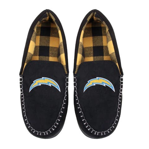 Men's FOCO New Orleans Saints Colorblock Moccasin Slippers