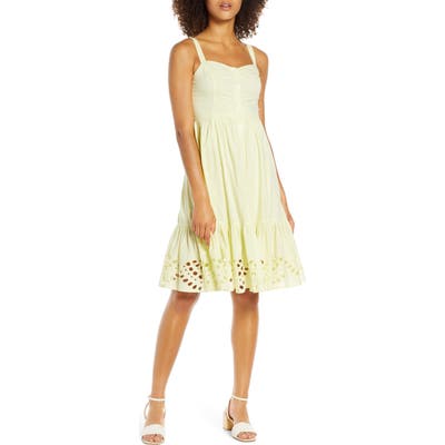 French Connection Ancolie Sleeveless Broderie Sundress