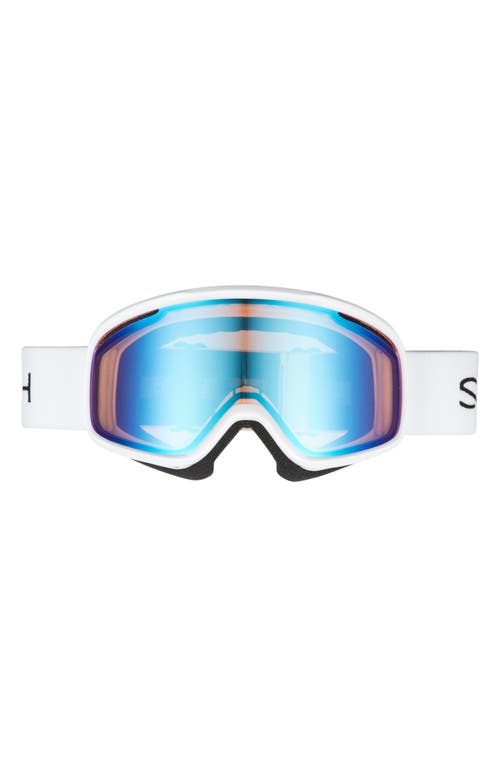 Vogue 185mm Snow Goggles in White /Blue Sensor Mirror