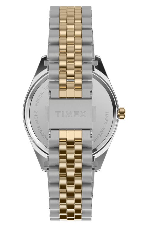 Shop Timex ® X Jacquie Aiche Bracelet Watch, 18mm In Two-tone/blue