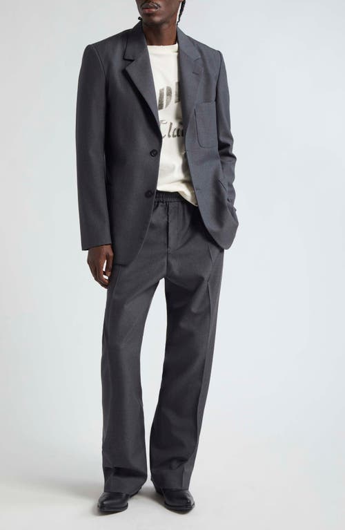 Shop Golden Goose Journey Virgin Wool Sport Coat In Antracite/melange