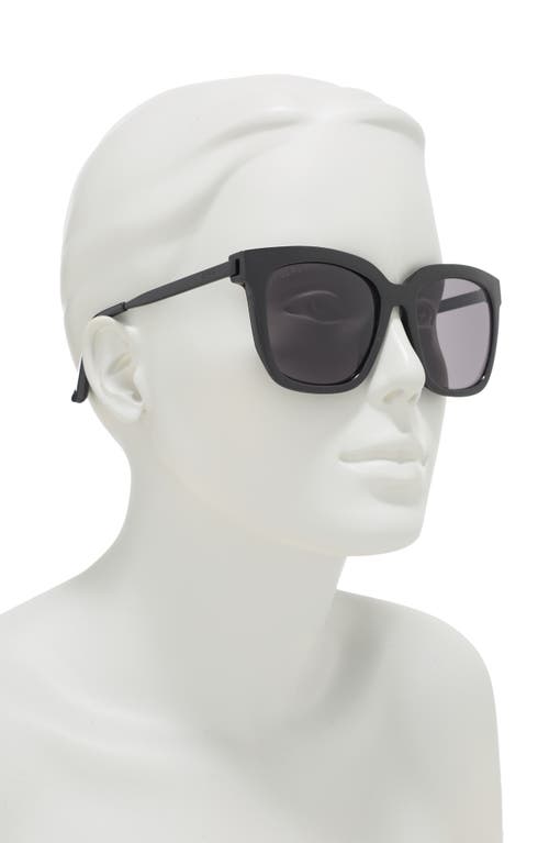 Diff Hailey 54mm Square Sunglasses In Black/grey