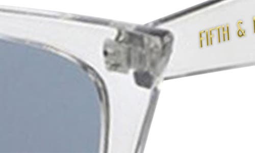 Fifth & Ninth Chicago 53mm Cat Eye Sunglasses In Blue/blue