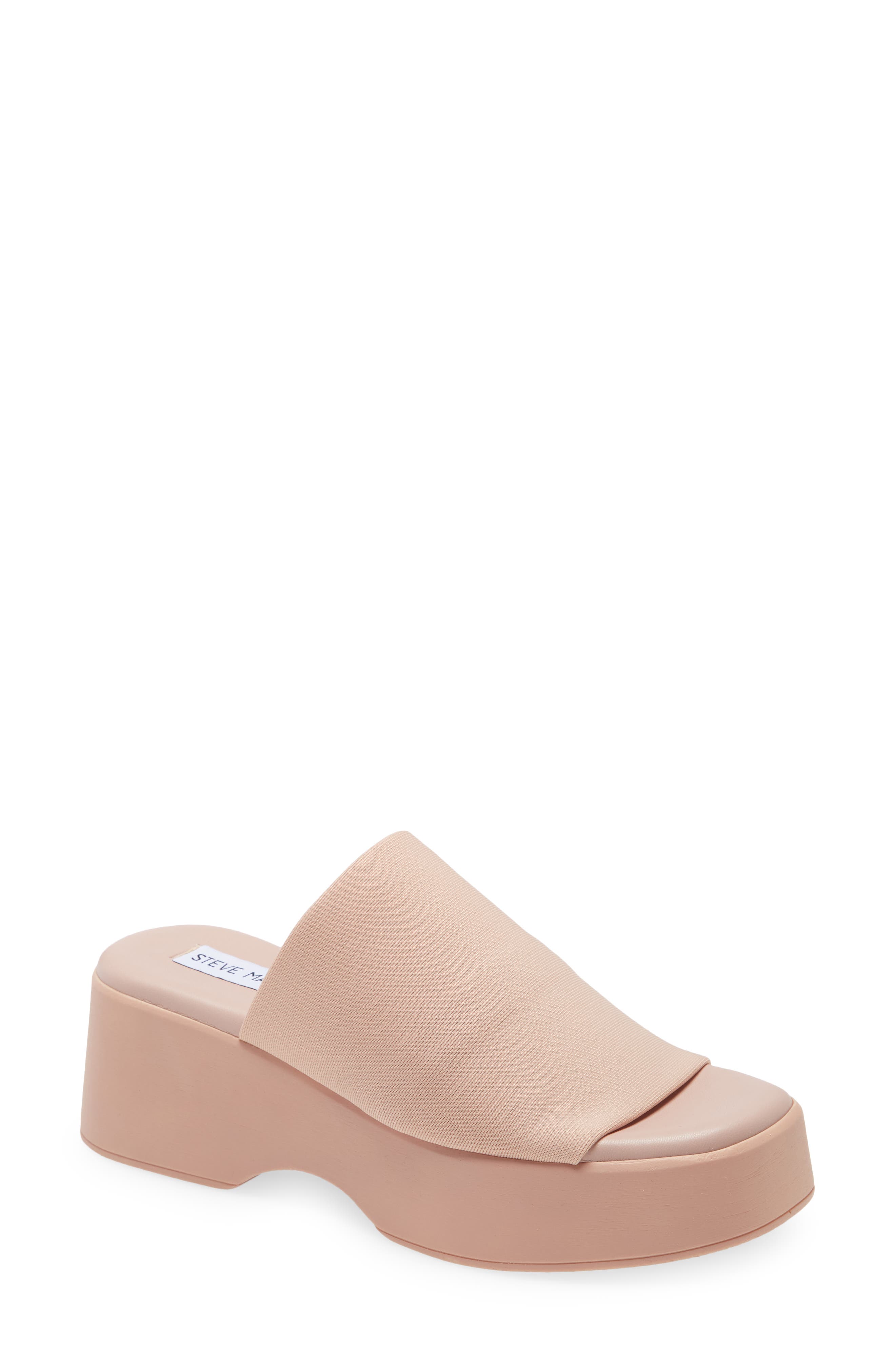 slinky platform slide sandals