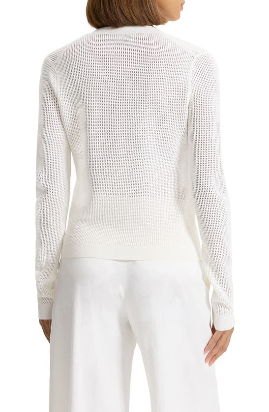 Shop Theory Pointelle Cardigan In White