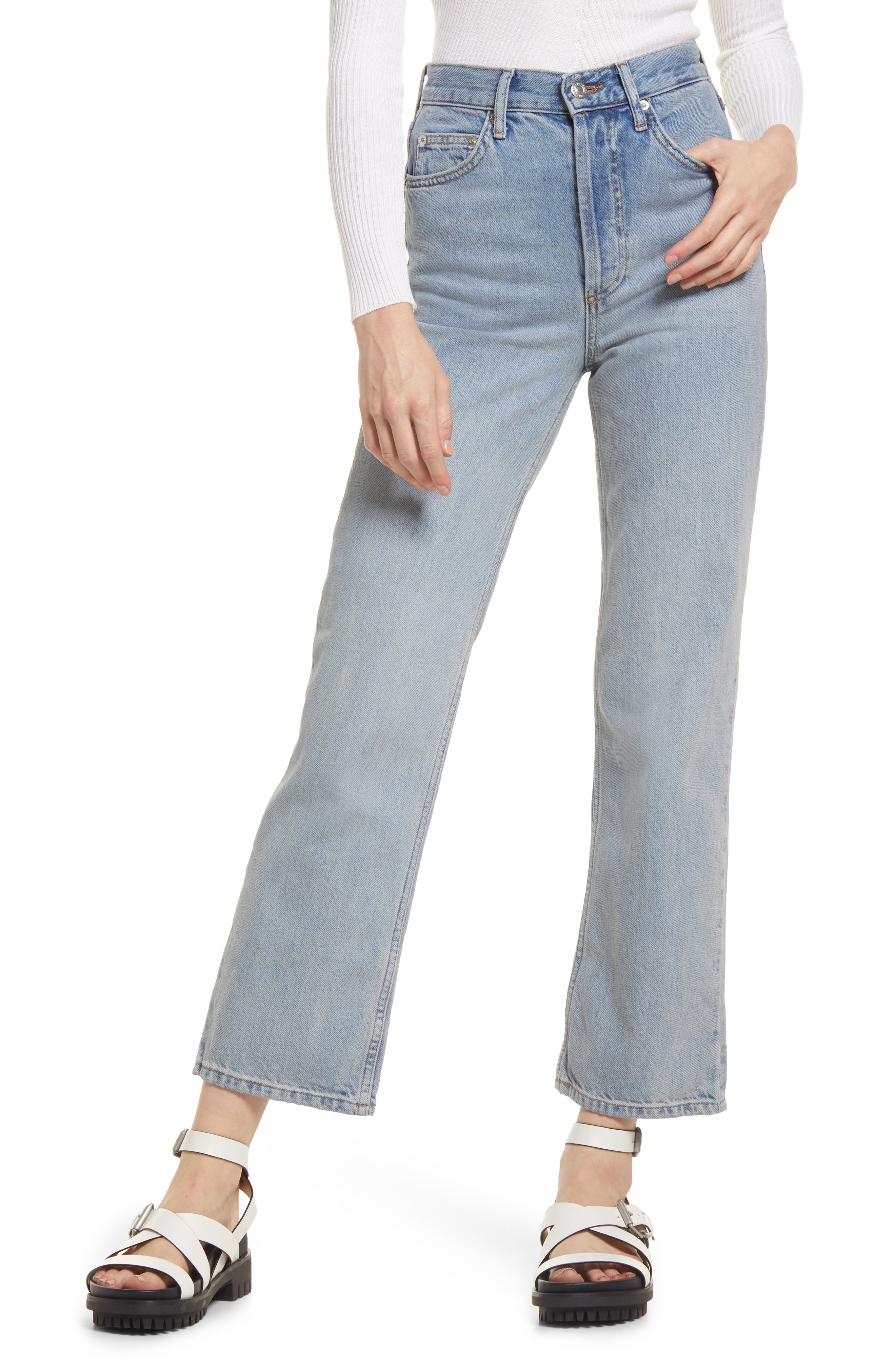 topshop premium jeans in bleach