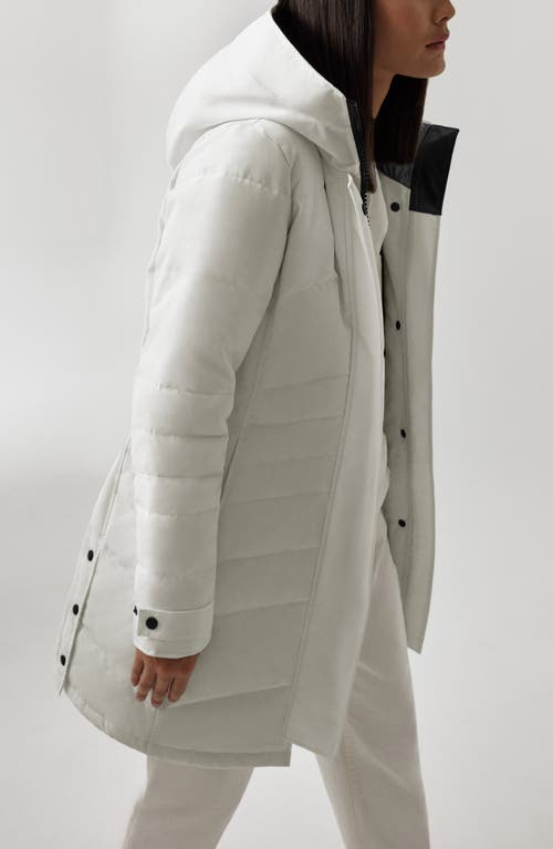 Canada Goose Lorette Hooded Puffer Parka In North Star White