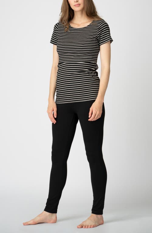 SERAPHINE SERAPHINE ASSORTED 2-PACK STRIPE RIB MATERNITY/NURSING T-SHIRT 