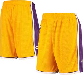 Youth Mitchell & Ness Royal Los Angeles Lakers Hardwood Classics Swingman Shorts Size: Large