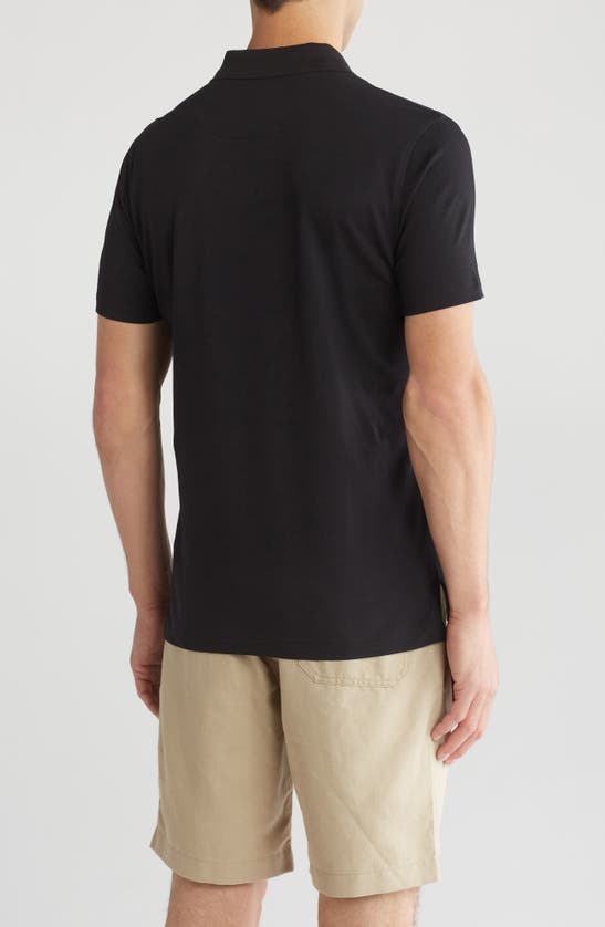 Rodd & Gunn Dalmore Sports Fit Knit Polo In Black