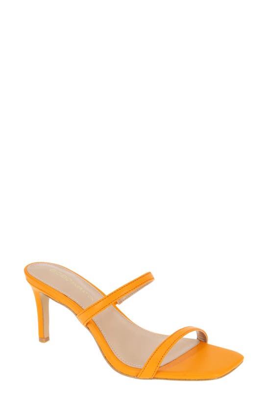 Bcbgeneration Salin Slide Sandal In Tangerine