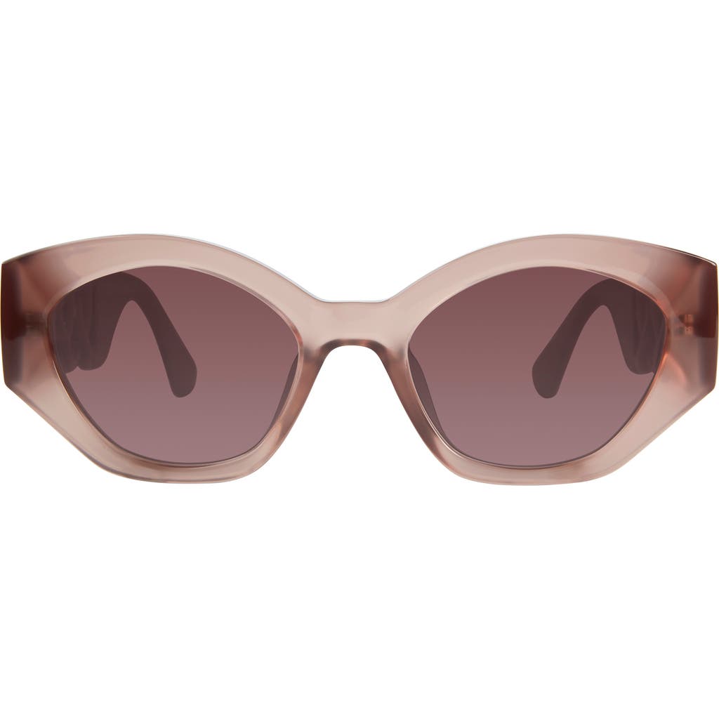 Kurt Geiger London 51mm Round Sunglasses In Milky Sand