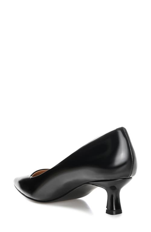 Shop Journee Collection Celica Pointed Toe Pump In Patent/black