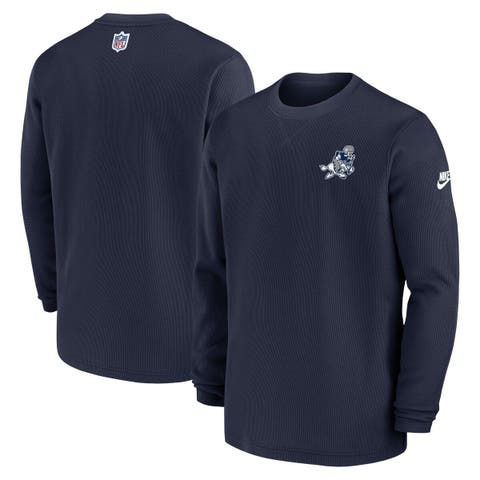 Women's WEAR by Erin Andrews Navy Dallas Cowboys Waffle Knit Long Sleeve T- Shirt & Shorts