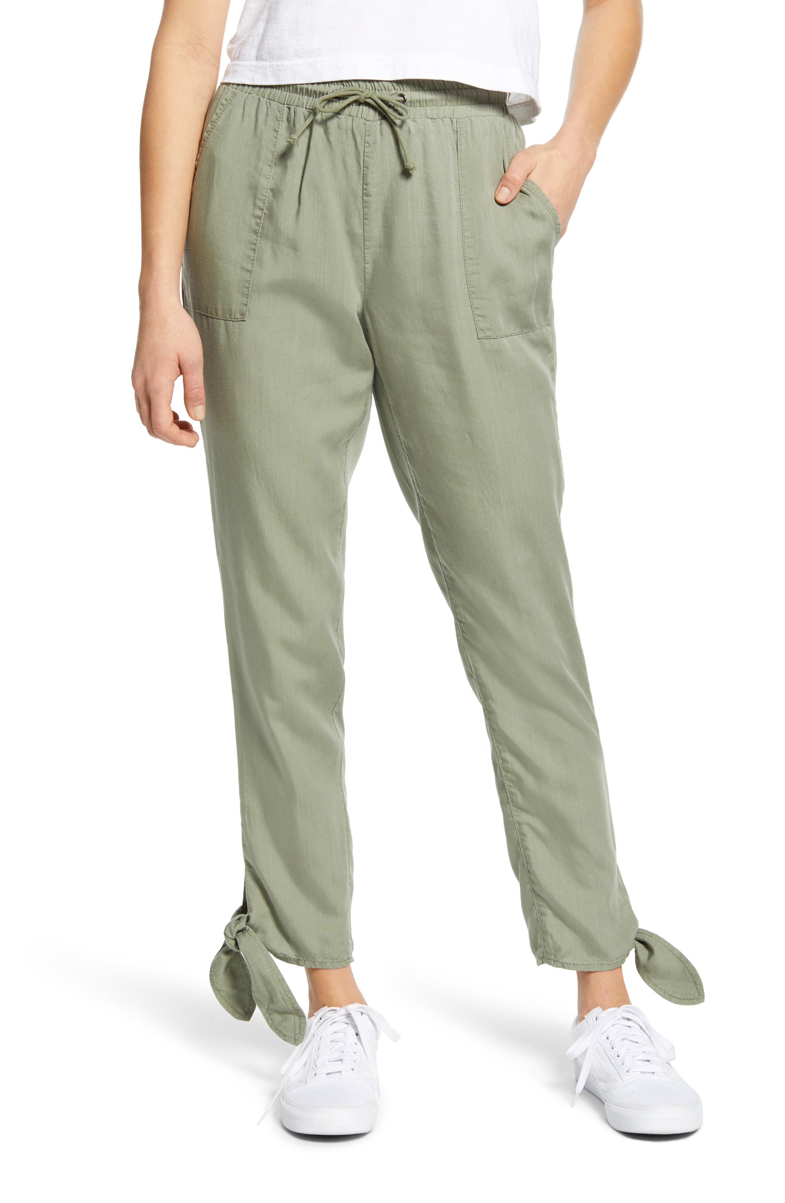 tied and tapered pants