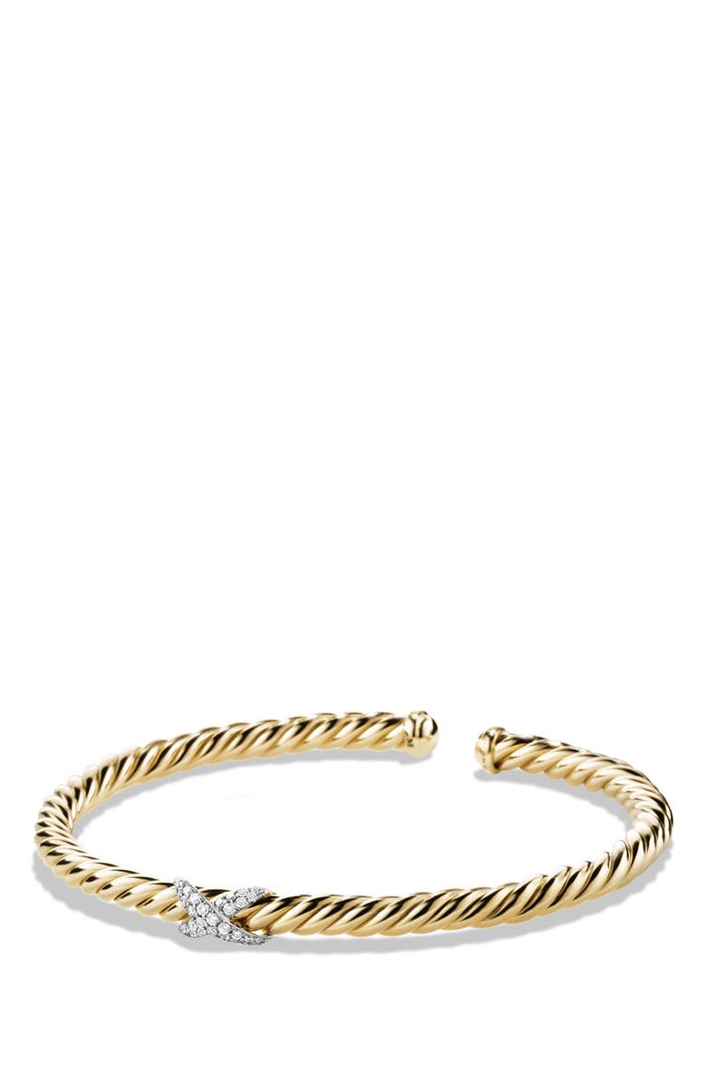 David Yurman X Cablespira® Station Bracelet in 18K Yellow Gold with ...