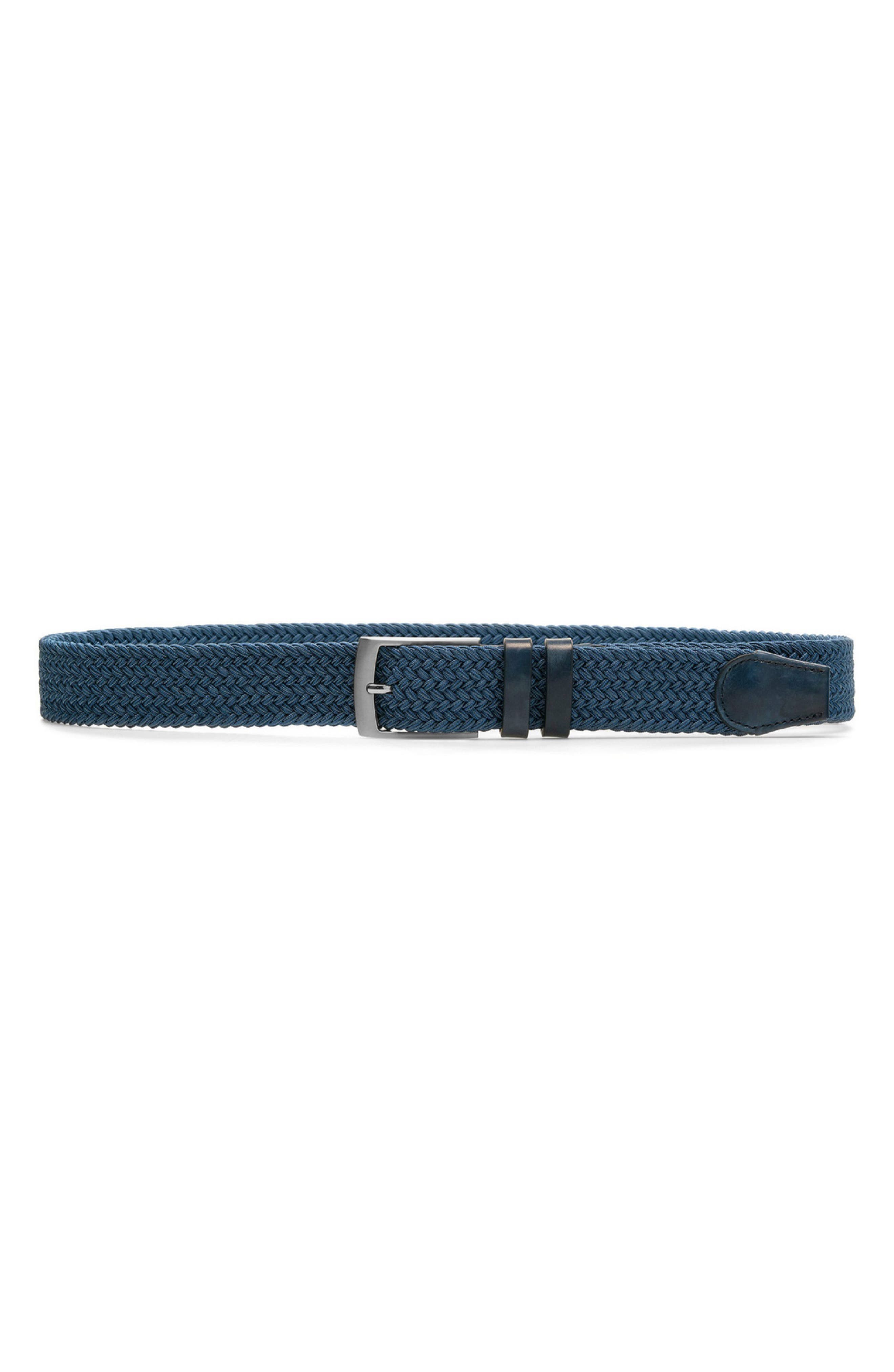 magnanni navy belt