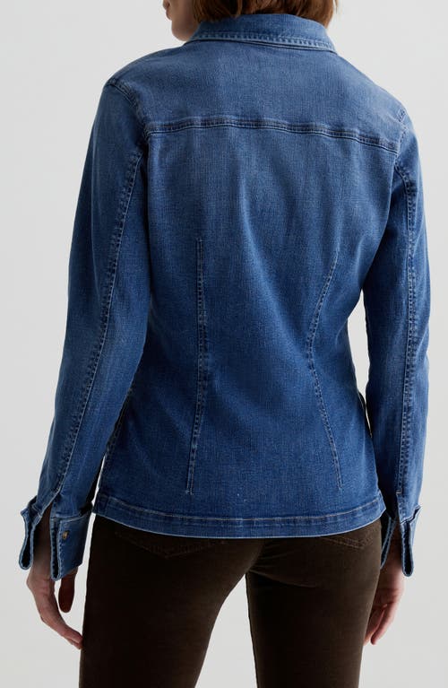 Ag Cheryl Denim Button-up Shirt In Libertine
