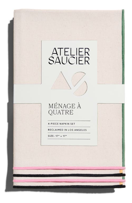 ATELIER SAUCIER ATELIER SAUCIER MACAW SET OF 4 NAPKINS