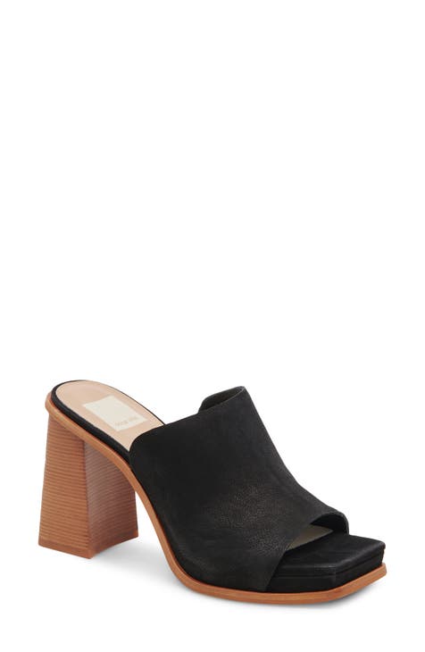 Women's Black High Heel Mules & Slides | Nordstrom