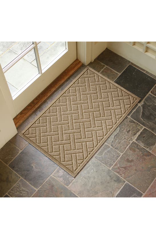 Shop Bungalow Flooring Waterhog Lattice Floor Mat In Camel