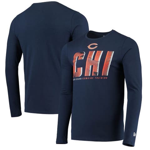 Men's Under Armour Orange Chicago Bears Combine Authentic Primary Logo Tech  Long Sleeve T-Shirt