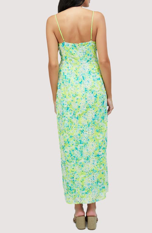 Shop Lost + Wander Sunbloom Eyelet Embroidered Floral Maxi Dress In Yellow-multi