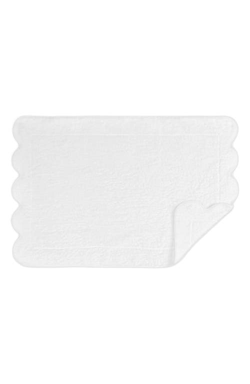 Matouk Cairo Scallop Trim Cotton Tub Mat in at Nordstrom