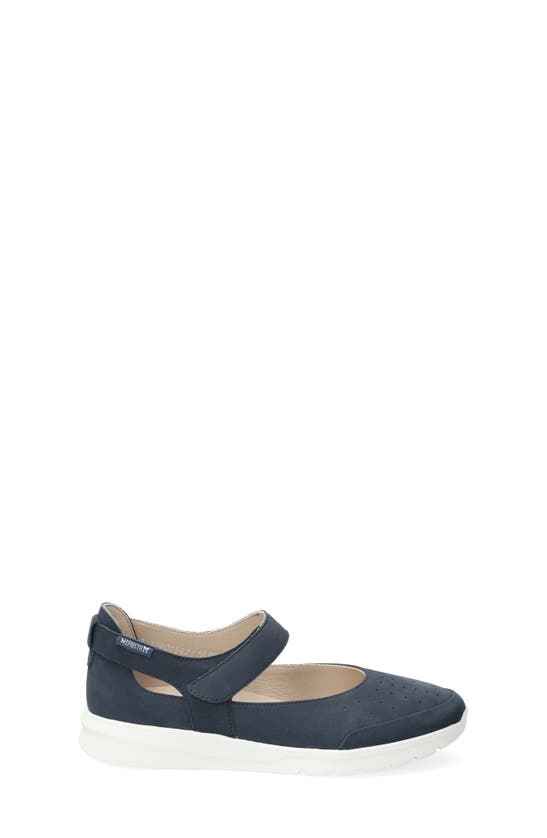 Mephisto Marsia Mary Jane Flat In Jeans Blue Bucksoft