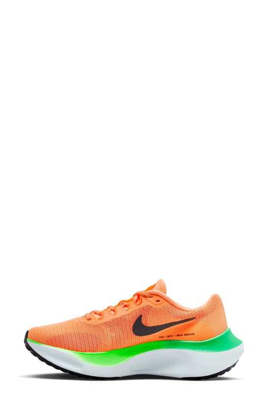 Nike Orange Zoom Fly 5 Sneakers In Orange/ Black/ White