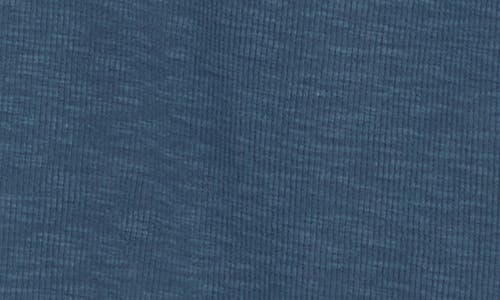 Lucky Brand Lace Trim Henley In Vintage Indigo