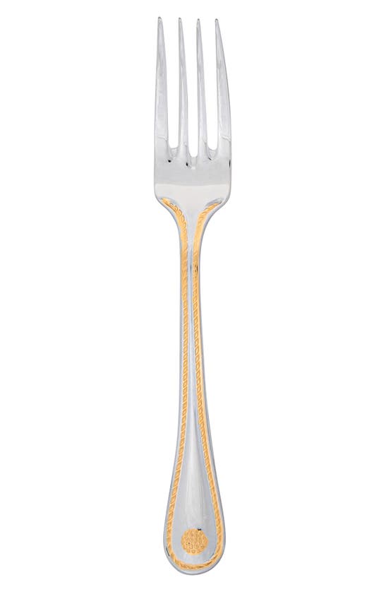 Juliska Berry And Thread Gold Accent 5-piece Place Setting In Polished Silver/ Gold